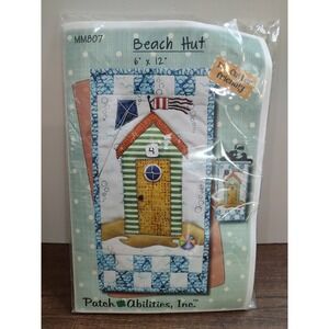 Patch Abilities MM807 Beach Hut 6" x 12" Pattern and Accessories Button  Hanger